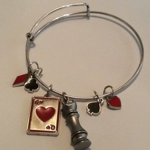 Fierce Queen of Hearts Charm bracelet
